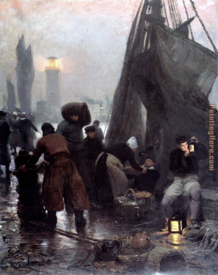 Preparing For Departure London painting - Victor Gabriel Gilbert Preparing For Departure London art painting